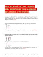 HESI V2 MATH LATEST UPDATE 2024 QUESTIONS WITH CORRECT SOLUTIONS & WORKINGS