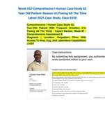 Week #10 Comprehesive I Human Case Study 62 Year Old Patient Reason Im Peeing All The Time Latest 2025 Case Study Class 6550