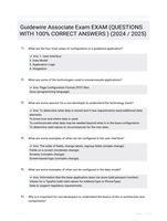 Guidewire Associate Exam EXAM (QUESTIONS WITH 100% CORRECT ANSWERS ) (2024 / 2025)