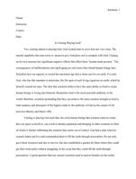 Short essay Compose a well-written and thoughtful  short-essay