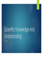 Scientific  Introduction:

The body of scientific  knowledge