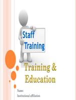 Training and Development You are working in HR and have a  group