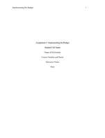 Implementing the budget Assignment 4: Implementing the  Budget
Due